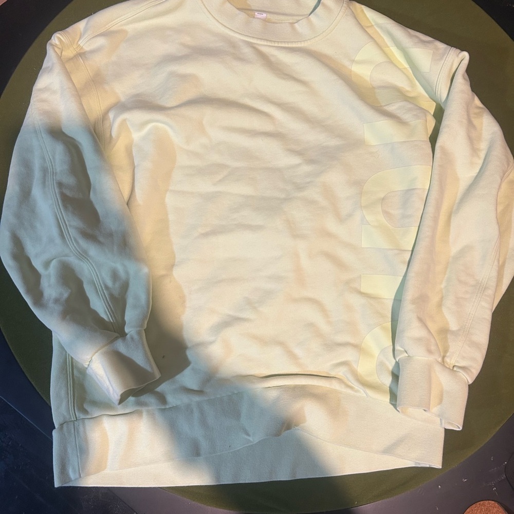 Lululemon Athletica Cream Crewneck Sweater